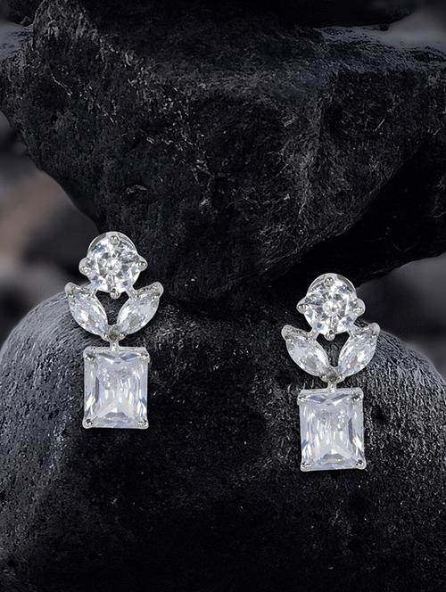 silver copper studs earring - 17086903 - Very Small Image - 1