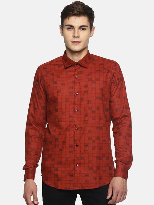 red checkered casual shirt - 17087099 - Very Small Image - 1