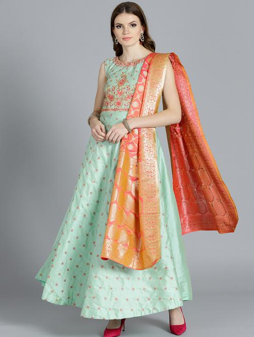 embroidered suit set - 17087574 - Very Small Image - 1
