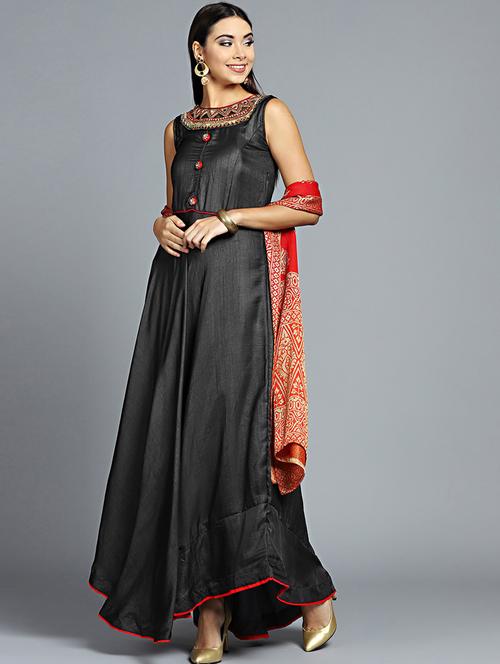 embroidered suit set - 17087577 - Very Small Image - 1