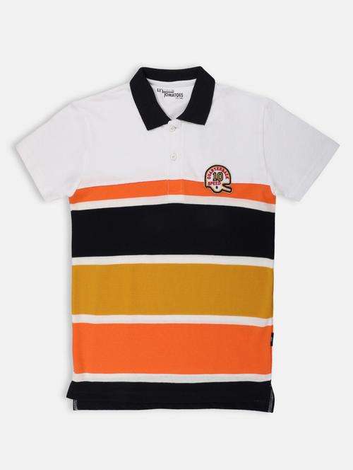 orange cotton t-shirt with free mask - 17088555 - Very Small Image - 1