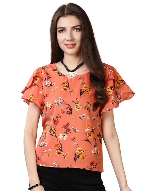 tulip sleeves floral top - 17088866 - Very Small Image - 1