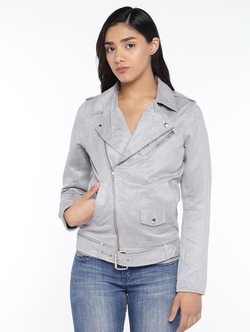 zip up biker jacket - 17089068 - Very Small Image - 1