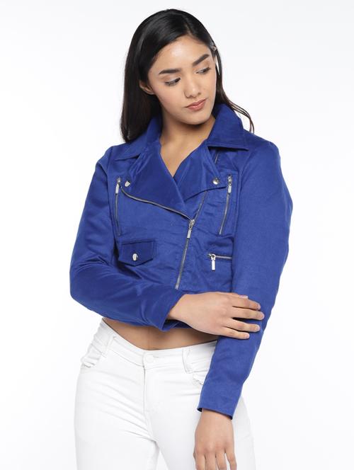zip up cropped jacket - 17089077 - Very Small Image - 1