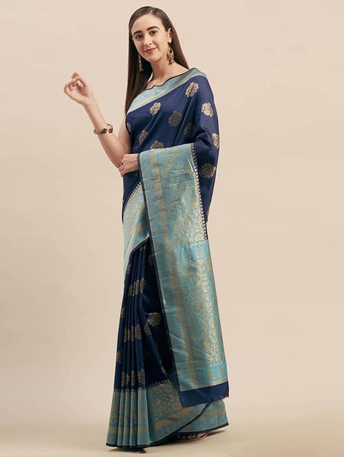 self design woven saree - 17089574 - Very Small Image - 1