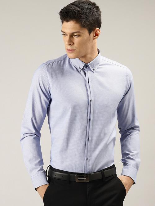 light blue checkered casual shirt - 17090651 - Very Small Image - 1