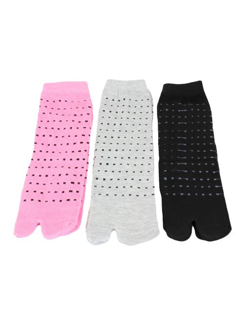 multi colored cotton ankle length sock - 17090783 - Very Small Image - 1