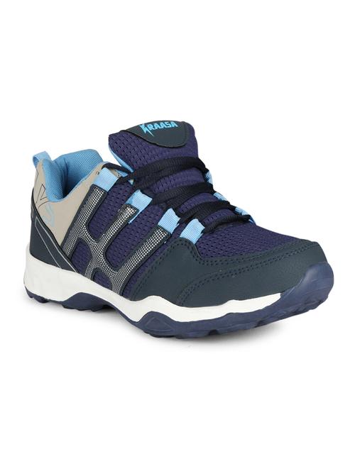 navy blue lace up sport shoes - 17090912 - Very Small Image - 1