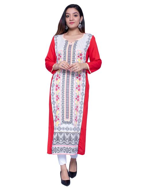 printed straight kurta - 17091020 - Very Small Image - 1