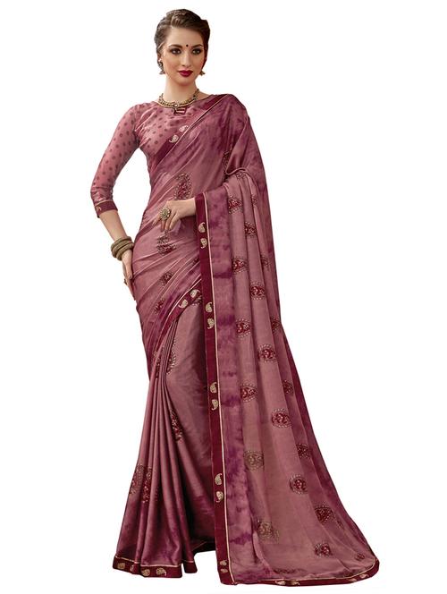 paisley printed saree with blouse - 17091397 - Very Small Image - 1
