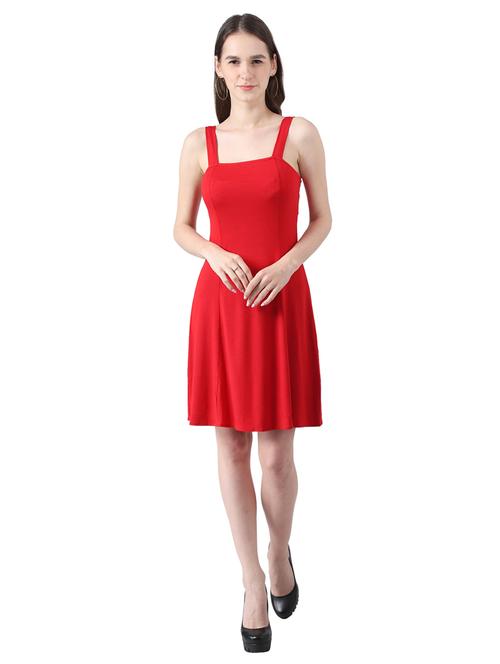 cut out back a-line dress - 17091910 - Very Small Image - 1