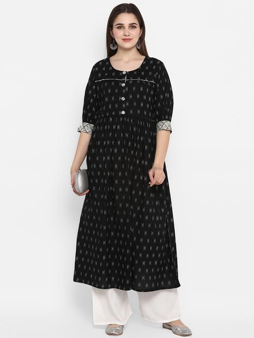 ikat flared kurta - 17092108 - Very Small Image - 1
