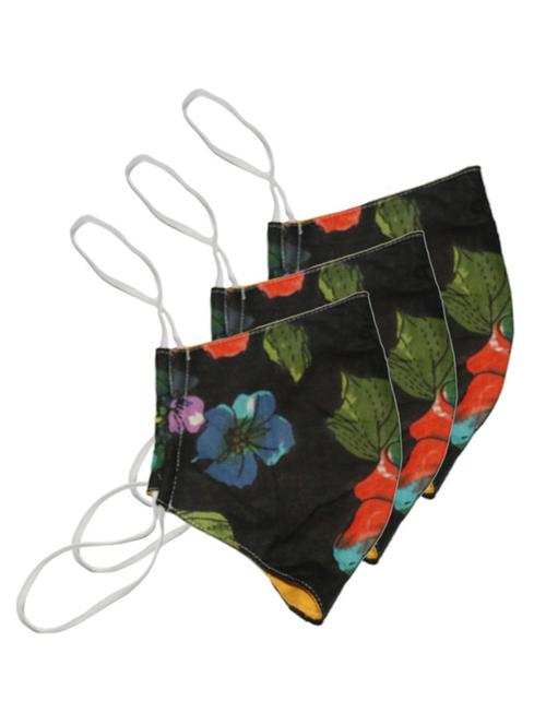 multi colored cotton anti-pollution women mask (set of 3pcs) - 17094174 - Very Small Image - 1