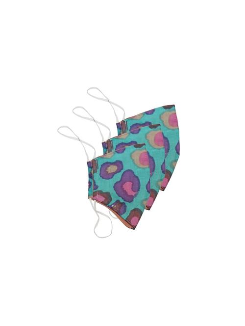 multi colored cotton anti-pollution women mask (set of 3pcs) - 17094195 - Very Small Image - 1