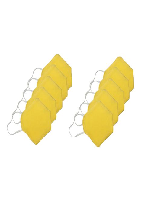 yellow cotton anti-pollution women mask (set of 10pcs) - 17094224 - Very Small Image - 1