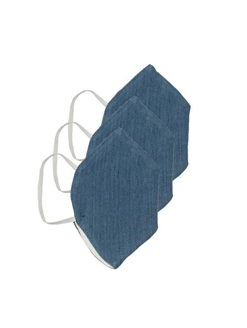 grey cotton anti-pollution women mask (pack of 3) - 17094234 - Very Small Image - 1