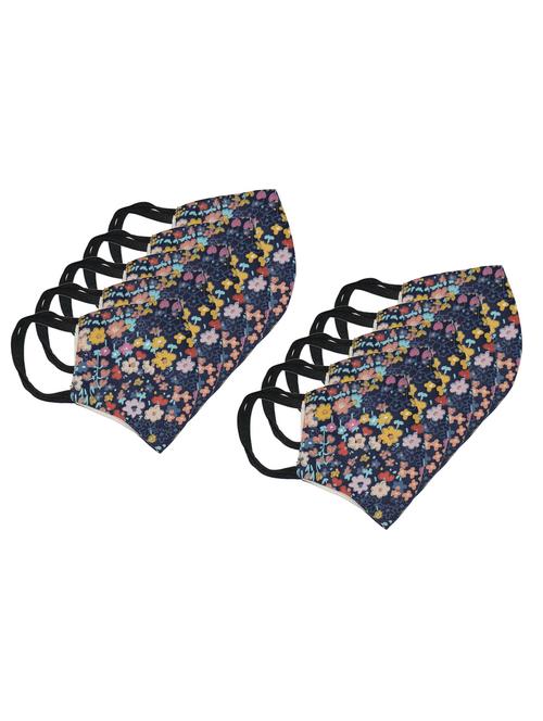 multi colored cotton anti-pollution men mask (pack of 10) - 17094284 - Very Small Image - 1