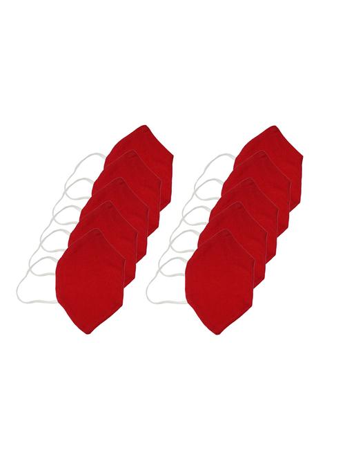 red cotton anti-pollution men mask (pack of 10) - 17094293 - Very Small Image - 1
