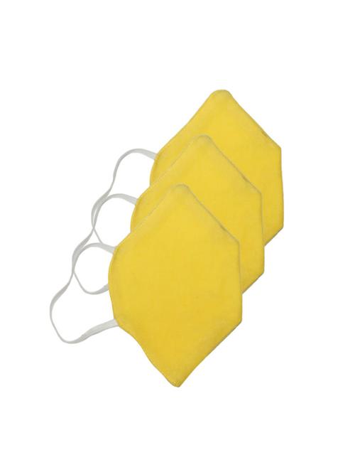 yellow cotton anti-pollution men mask (pack of 3) - 17094297 - Very Small Image - 1