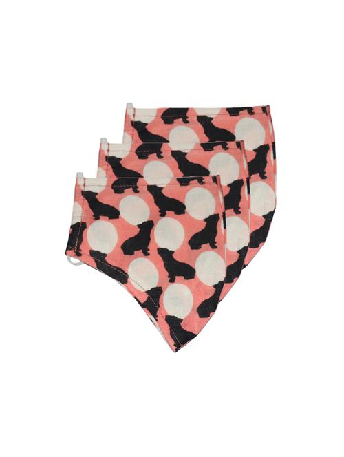multi colored cotton anti-pollution women mask (pack of 3) - 17094737 - Very Small Image - 1
