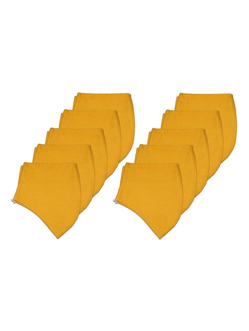 yellow cotton anti-pollution women mask (pack of 10) - 17094772 - Very Small Image - 1