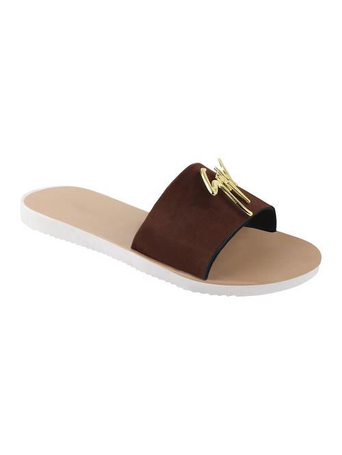 brown slip on sandals - 17095895 - Very Small Image - 1