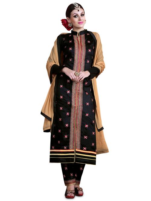 embroidered unstitched suit - 17096350 - Very Small Image - 1