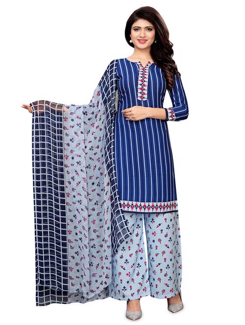printed unstitched suit - 17096384 - Very Small Image - 1
