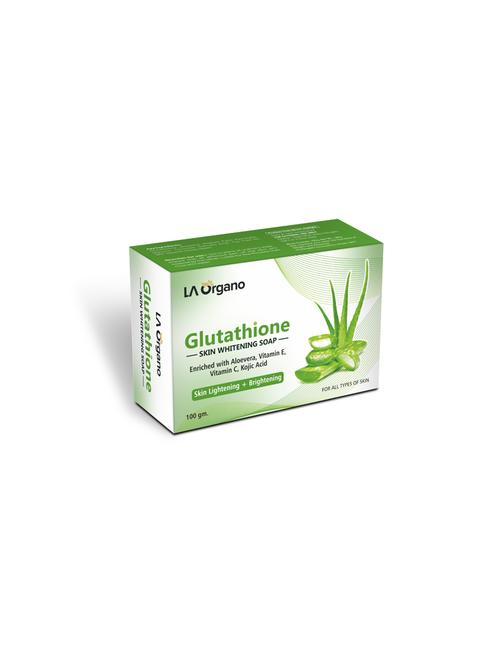 la organo glutathione aloe vera skin lightening & brightening soap for all skin type (100gm) pack of 1 - 17098870 - Very Small Image - 1