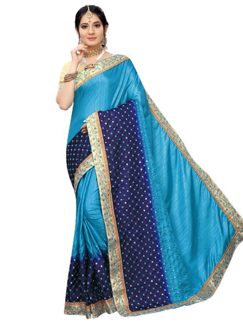 embroidered bhagalpuri saree with blouse - 17099971 - Very Small Image - 1