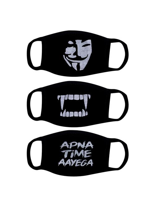 set of 3 cotton masks - 17101963 - Very Small Image - 1