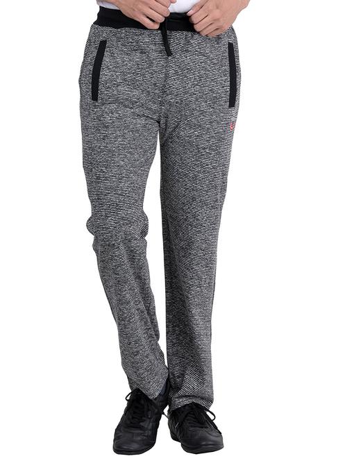 grey striped full length track pant - 17102041 - Very Small Image - 1
