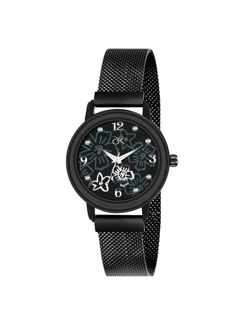 adk~ad-26ablack color analog watch for girls - 17102421 - Very Small Image - 1