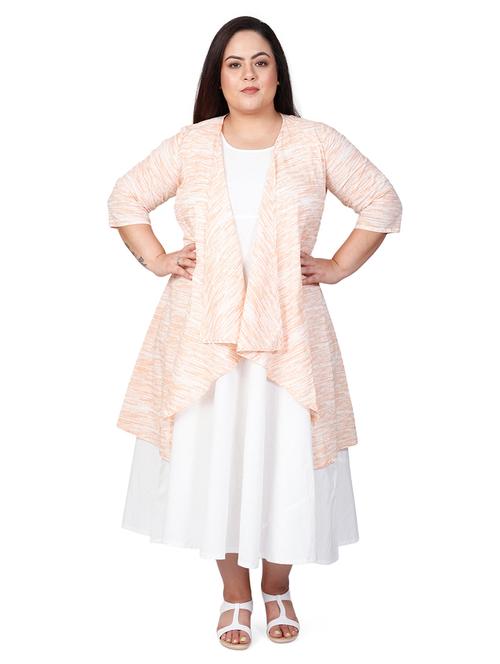 maxi plus dress with long melange jacket - 17102654 - Very Small Image - 1
