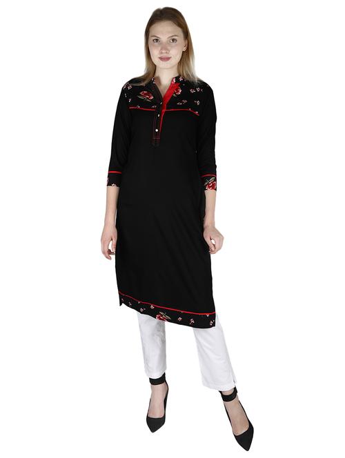 floral straight kurta - 17102760 - Very Small Image - 1