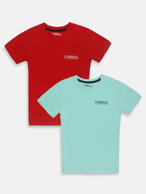 set of 2 cotton t-shirts with free mask - 17102901 - Very Small Image - 1