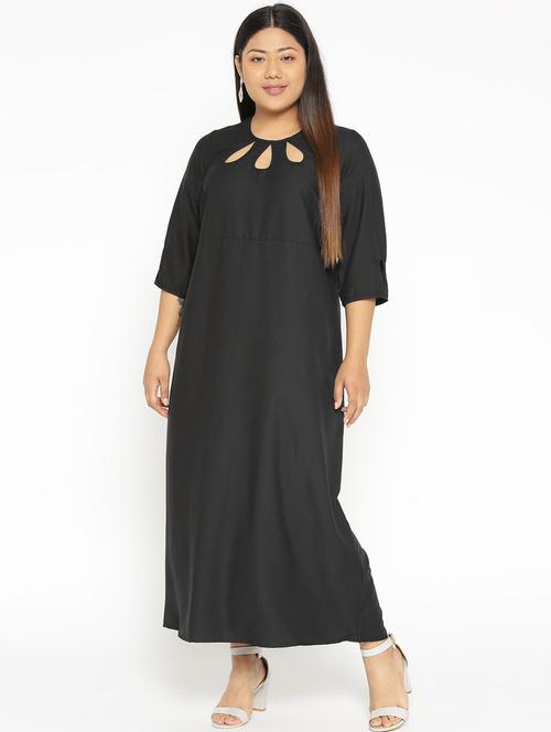 cut out detail maxi dress - 17103339 - Very Small Image - 1