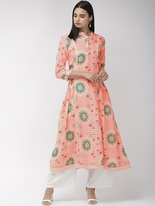 floral a-line kurta - 17103424 - Very Small Image - 1