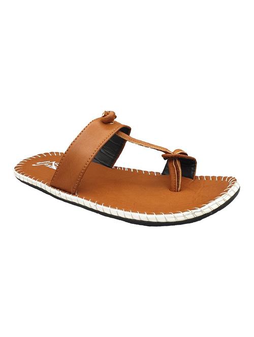 tan toe separator slippers - 17104079 - Very Small Image - 1