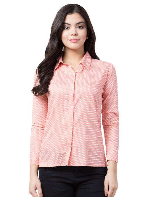 long sleeves polka dot shirt - 17104108 - Very Small Image - 1