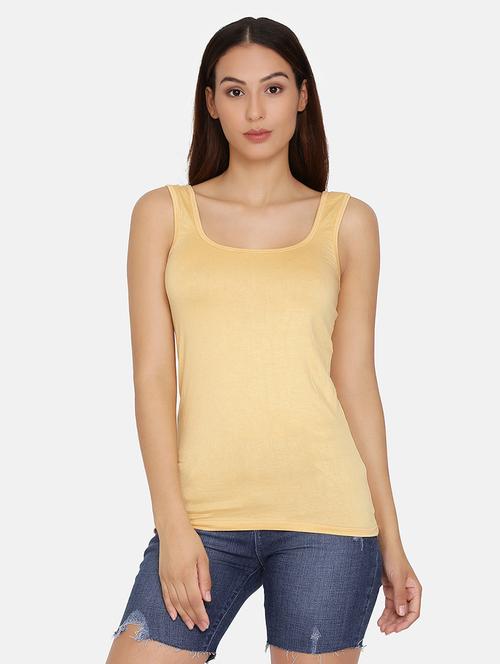 beige solid camisole - 17104891 - Very Small Image - 1