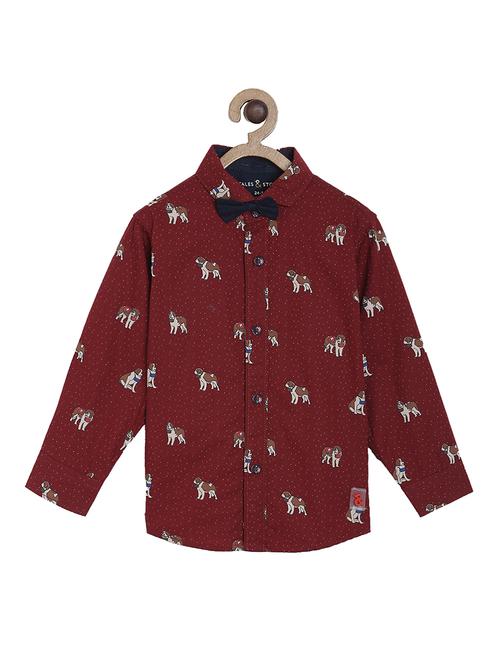 red cotton shirt - 17105667 - Very Small Image - 1