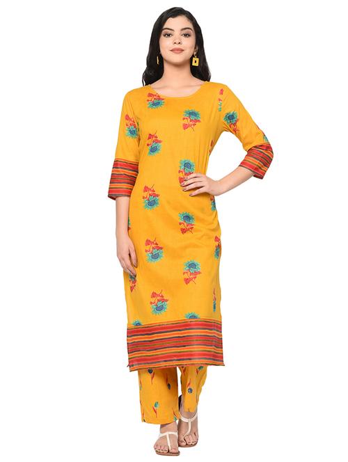 floral kurta pant set - 17105959 - Very Small Image - 1