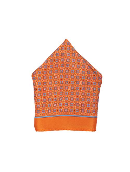 orange silk pocketsquare - 17106297 - Very Small Image - 1