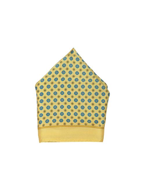 yellow silk pocketsquare - 17106616 - Very Small Image - 1