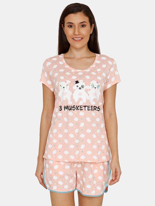 printed nightwear shorts set - 17108833 - Very Small Image - 1