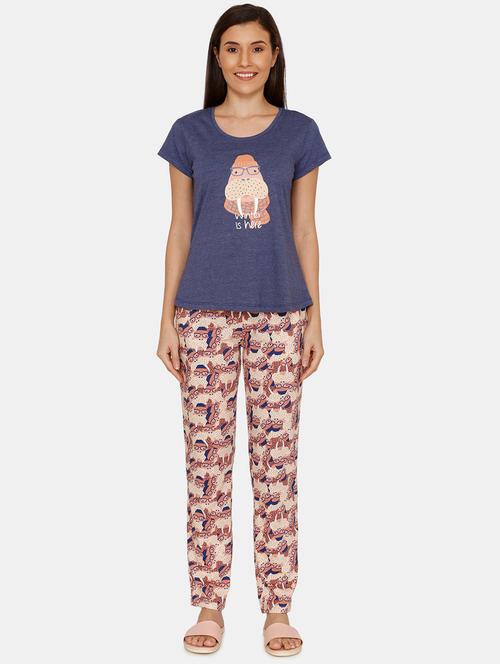 quirky print pajama set - 17108835 - Very Small Image - 1