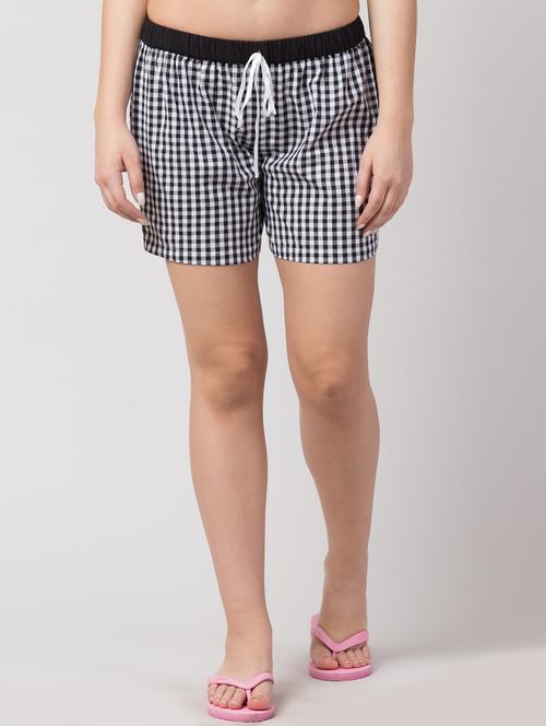 checkered nightwear shorts - 17108967 - Very Small Image - 1