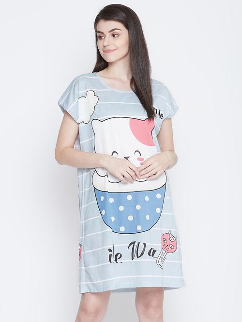 quirky print sleepshirt - 17110776 - Very Small Image - 1
