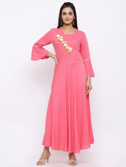 embellished flared kurta - 17112041 - Very Small Image - 1